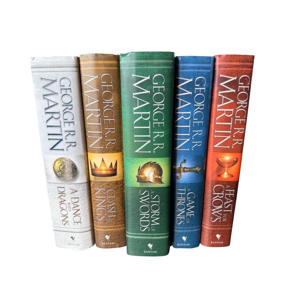 A Song of Ice and Fire Hardcover 5 Book Set- Game of Thrones- George R.R. Martin